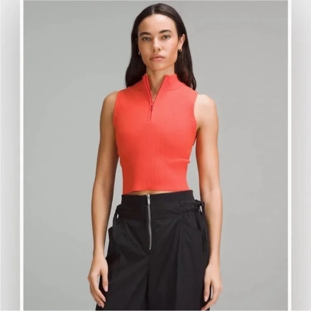 Lululemon Open Back Half-Zip Sweater 🧡